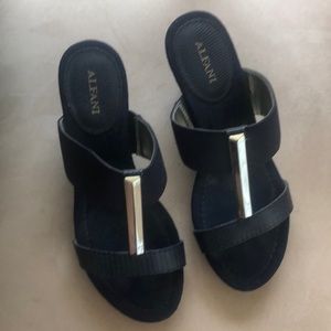 Alfani Navy Blue Wedges